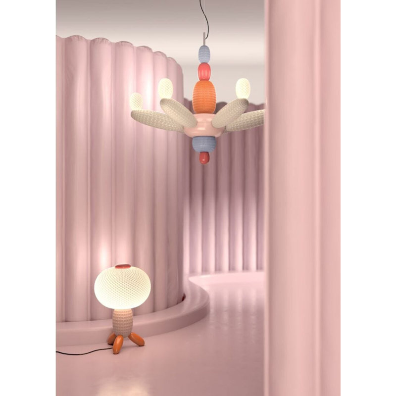 Soft Blown Table Lamp, Pink