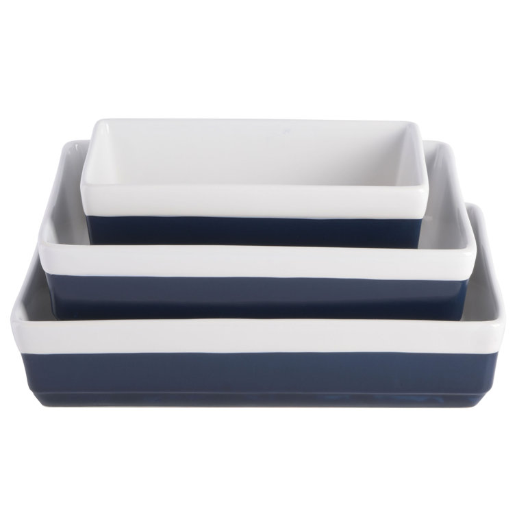 Martha Stewart Stoneware 3-piece Bakeware set