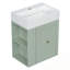 Meuble-lavabo mural avec lavabo et tablette latérale-1405692129