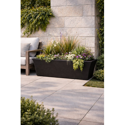39.5 x 18.5 in. Flaired Patio Rectangle - Dark Anthracite