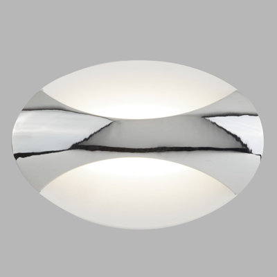 Barrows Chrome LED Flush Mounted Sconce