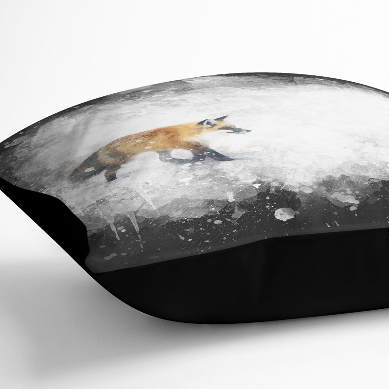 Square Throw Cushion, Black, 40cm H x 40cm W x 15cm D