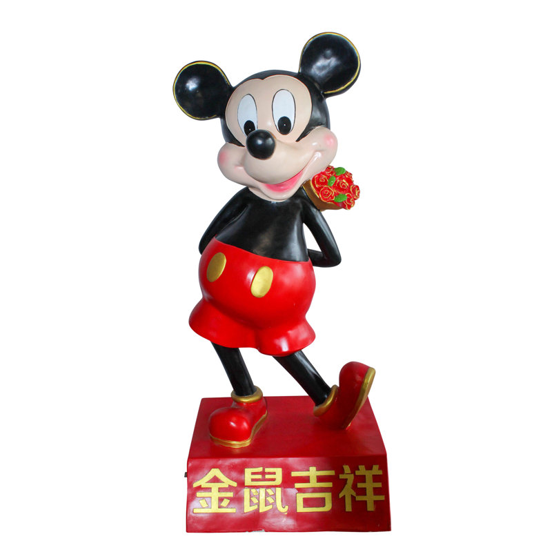 Grande statue de personnage tenant un bol en or 21 po x 21 po x H 47 po