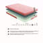 Matelas pour lit simple et ensemble de coussins en mousse viscoélastique imprégnée de gel respirant, rose, matelas dans une boîte