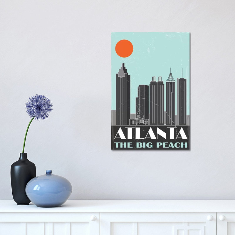 Atlanta par Fly, impression sur toile tendue, H 18 po x l 12 po x 1,5 po