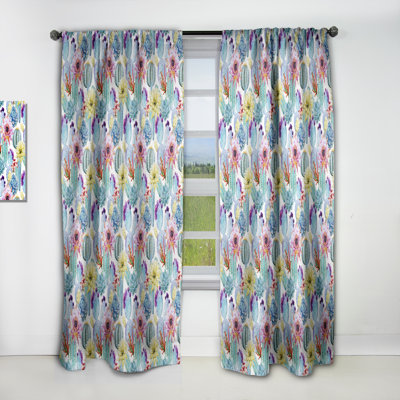 Retro Luxury Waves In Gold And Blue IV - Abstract Mid-Century Modern Blackout Curtain Single Panel