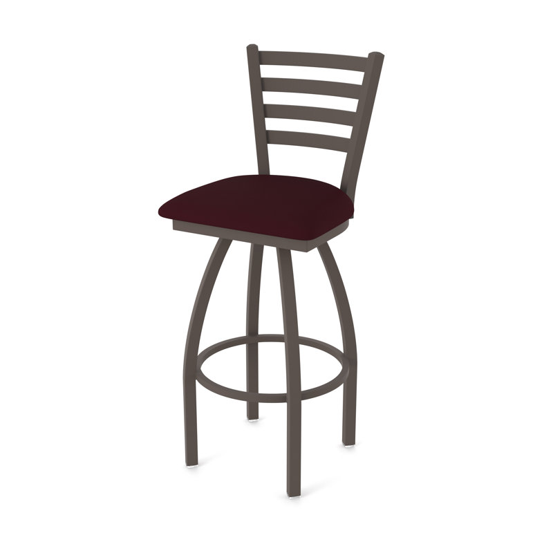Tabouret pivotant Jackie, Vinyle - bordeaux Canter, Bronze, Très grand (siège d'une hauteur de 36 po)