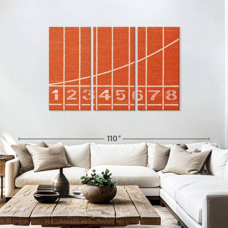 Running Track Starting Line, 48" H x 74" W