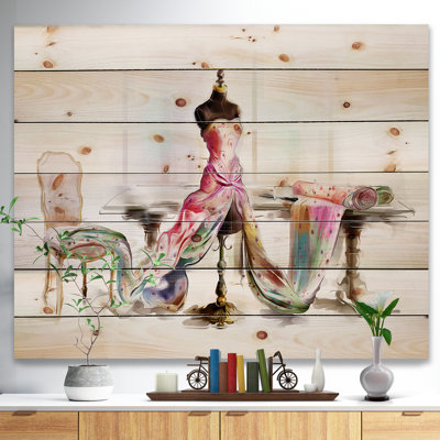 " Dressed Tabletop Mannequin " Painting Print