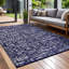 Tapis d'extérieur réversible en plastique bleu et blanc Aldo-1843099563