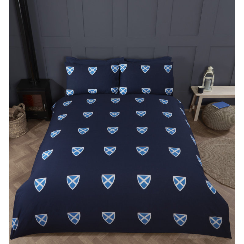 Cotton Blend, Polyester Solid Colour Duvet Cover Set with Pillowcases, Single
