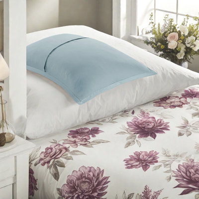 Ensemble de literie pour lit très grand Aqua Seersucker, confort en polyester, élégance campagnarde