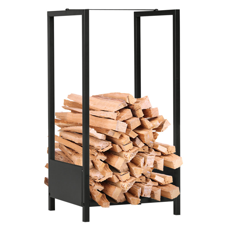 Support à bûches en métal l 15,4 "x P 13,8" Febra