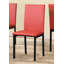 Chaises de salle à manger en similicuir et cadre en métal, ensemble de 4-1182129268