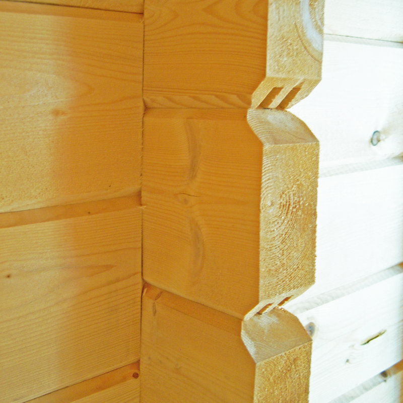 Vinalhaven 26 x 14 Ft Tongue and Groove Log Cabin, Yes