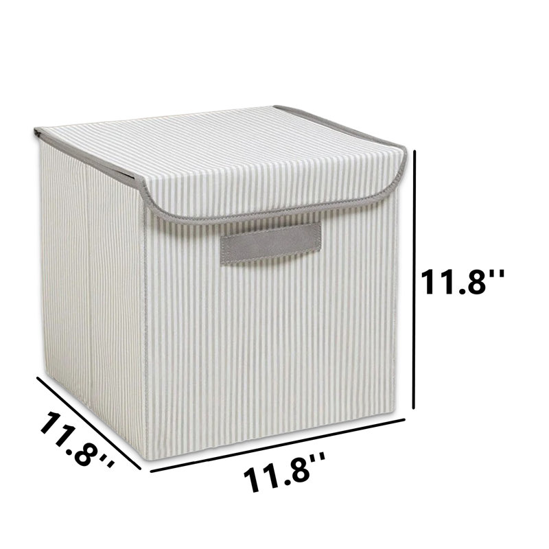 Boîte de rangement en feutre Cubby, Gris