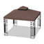 Pavillon de jardin extérieur escamotable 10 pi x 10 pi pour patio, jardin, cour et terrasse-112467328