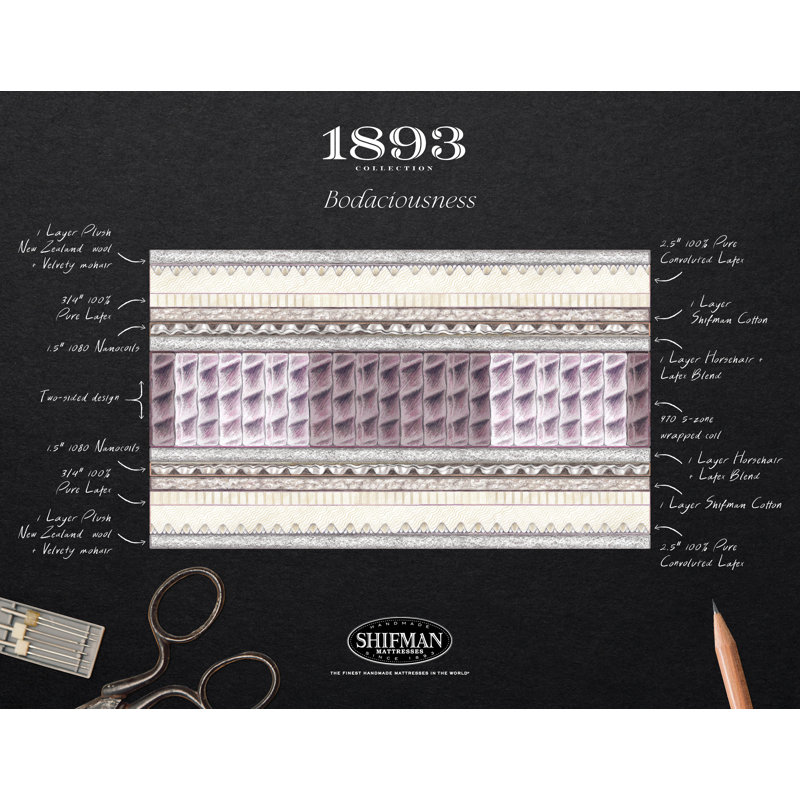 1893 Bodaciousness Plush Pillow Top Mattress, King