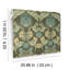 Myrtle Dark Green Floral Ogee Wallpaper-627438630