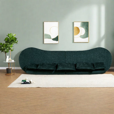 Modern Spacious Sofas, Foam Build With Curved Design, Living Room Elegance