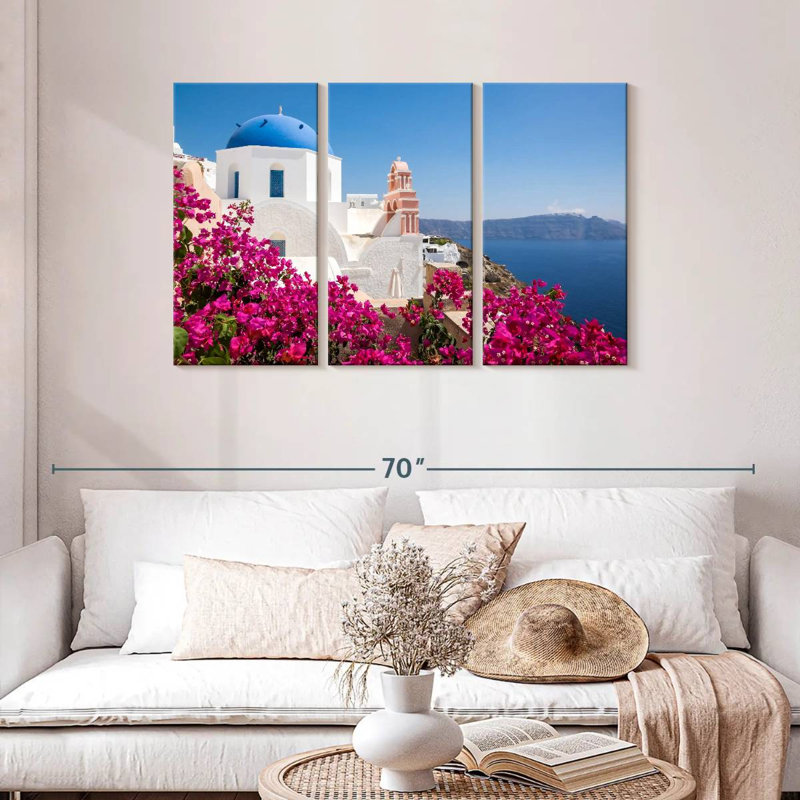 Kavia Santorini Cycladic Architecture, 28" H x 45" W