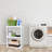 Gracious Living 3 Shelf Fixed Height Solid Light Duty Home Storage Unit