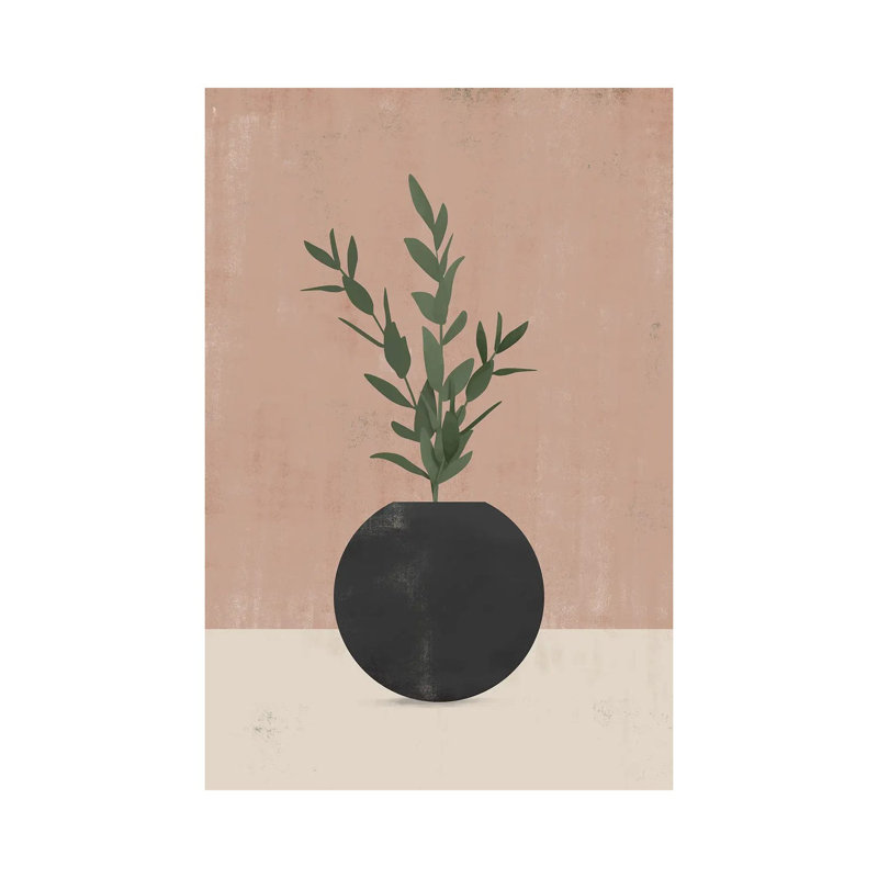 Abstract Quartz Leaf I by Helo Moraes - No Frame Gallery-Wrapped Canvas Giclée on Canvas, 101.6 cm H x 66.04 cm W