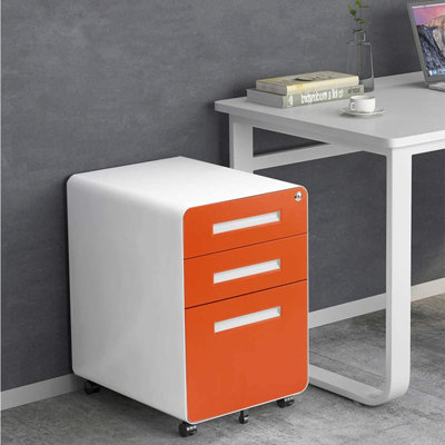 15.75'' Wide 3 -Drawer Mobile File Cabinet