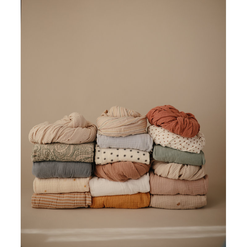 Extra Soft Muslin Crib Sheet, Falling Stars