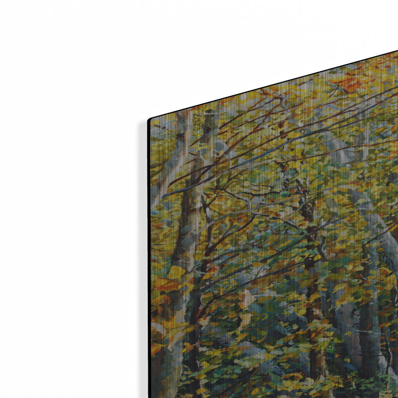 Millwood Pines «Birch Path» par Joanne Towers, art mural en métal, H 36 po x l 24 po