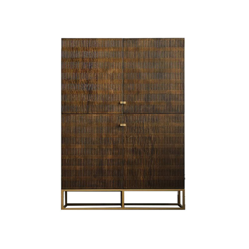 Carved Simple Accent Cabinet Accent Cabinet, 77.95" H x 55.12" W x 18.90" D