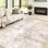 Elroy Modern Abstract Machine Washable Area Rug with Non-Slip Rubber Backing