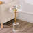 Xinran 21.7" Tall Pedestal Acrylic End Table
