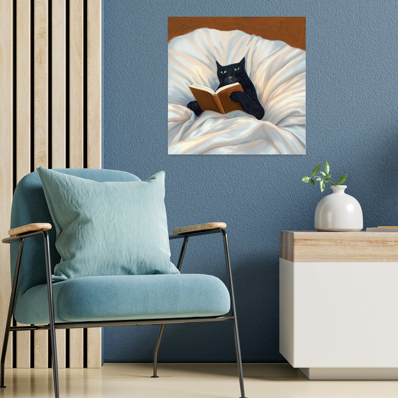 Art contemporain, art contemporain pour chat, H 18 po x l 18 po