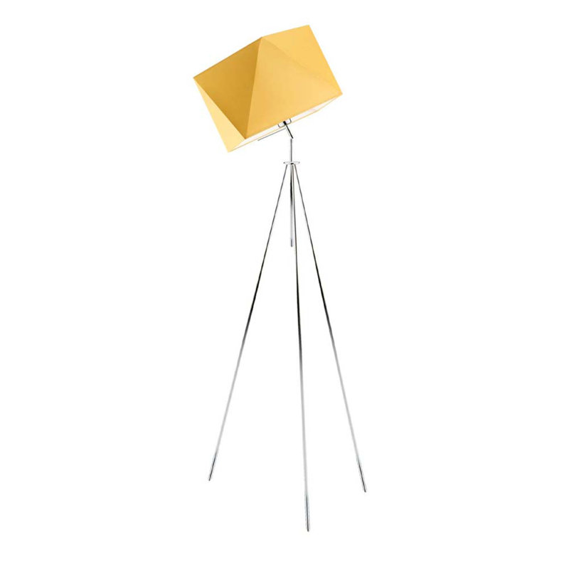 Ayaniah 142cm Tripod Floor Lamp, Mustard, Chrome