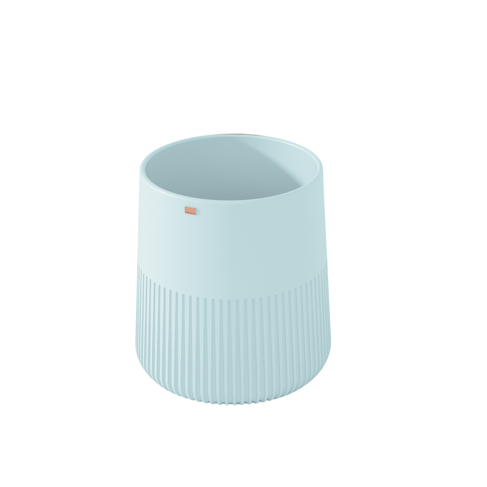 Papua Round Concrete Vessel Sink, Caribbean Blue
