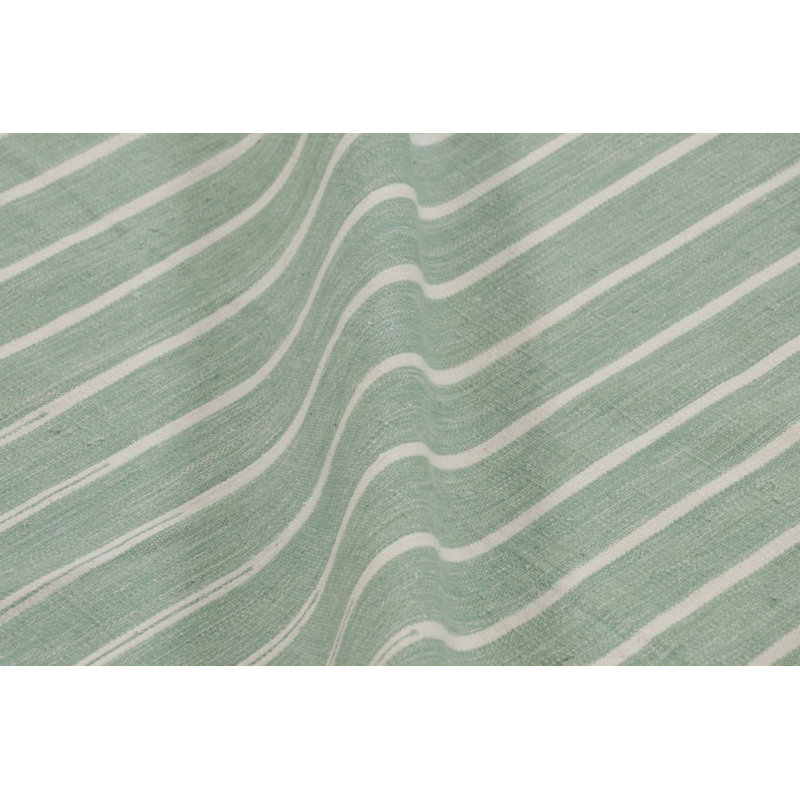 Kilim & Flat Weave Cotton Striped Area Rug, Rectangle 6' x 9'