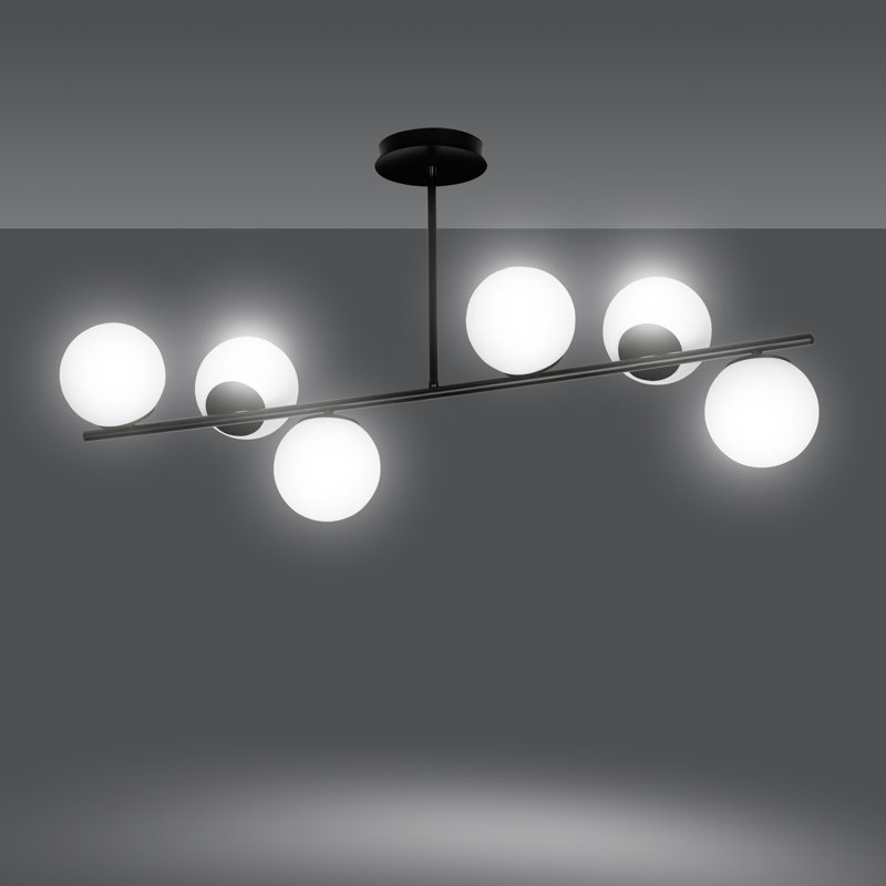 Gaen 6 - Light  Kitchen Island, Black