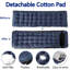 Lit de camp pliable pour adultes avec matelas, lit de camp pliant robuste avec oreiller réglable à 5 angles pour le soutien de bureau de randonnée 400 lb, bleu-134018238