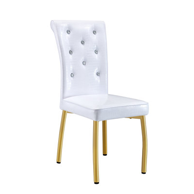 63'' Faux Marble Dining Table Set With PU Leather Chairs And Spring-Wrapped Soft Pad