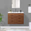 Bexley 36" Wall Mounted Single Bathroom Vanity with Quartz Top
