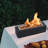 Large Rectangle Tabletop Firepit Concrete Tabletop Fireplace-122807106