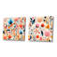 Flore - Ensemble de 2 collages carrés abstraits-101843427-101843423