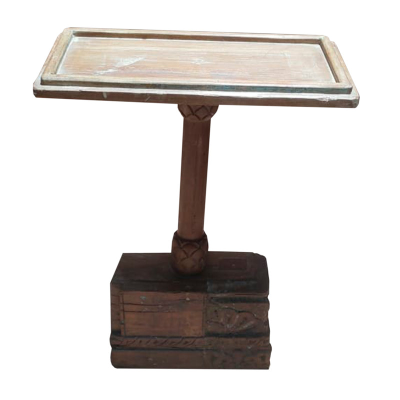 Argjirulla Solid Wood Frame End Table