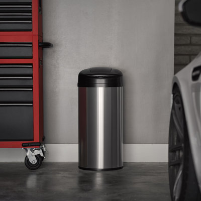 Steel Motion Sensor Kitchen Trash Can - 13 Gallons