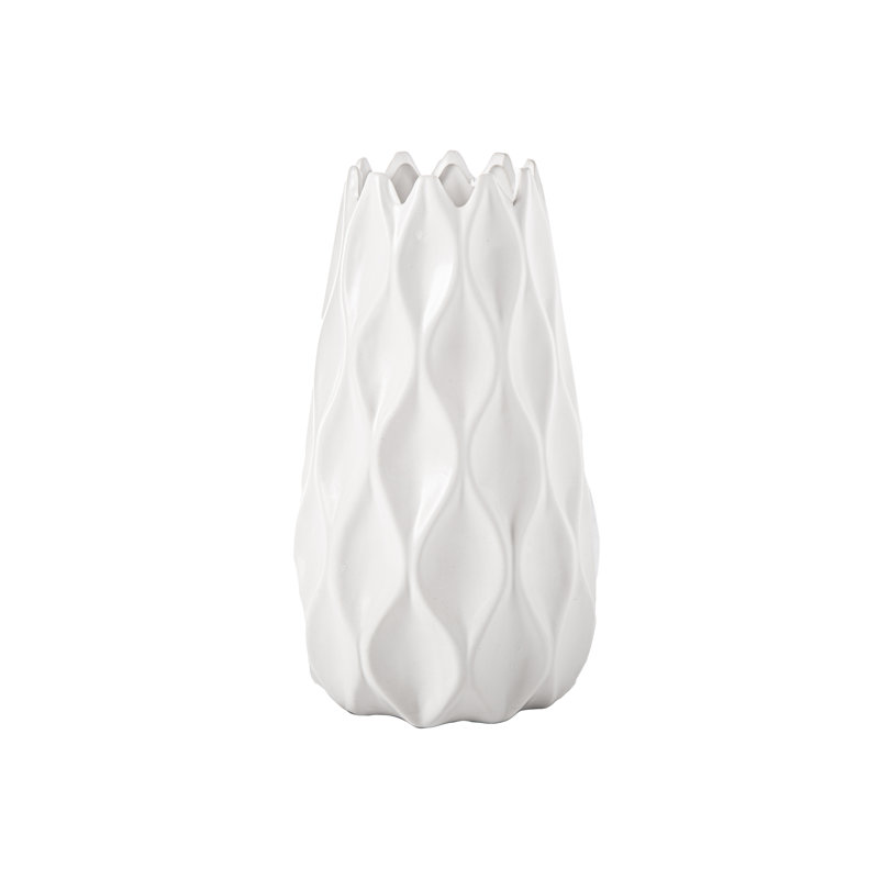 Anat Ceramic Table Vase, 12.25" H x 7.75" W x 7.75" D