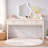 Cream White Vanity Desk with 3 Drawers