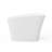 Hena 51" Solid Surface Freestanding Soaking Bathtub with Built-In Seat, Matte White Finish