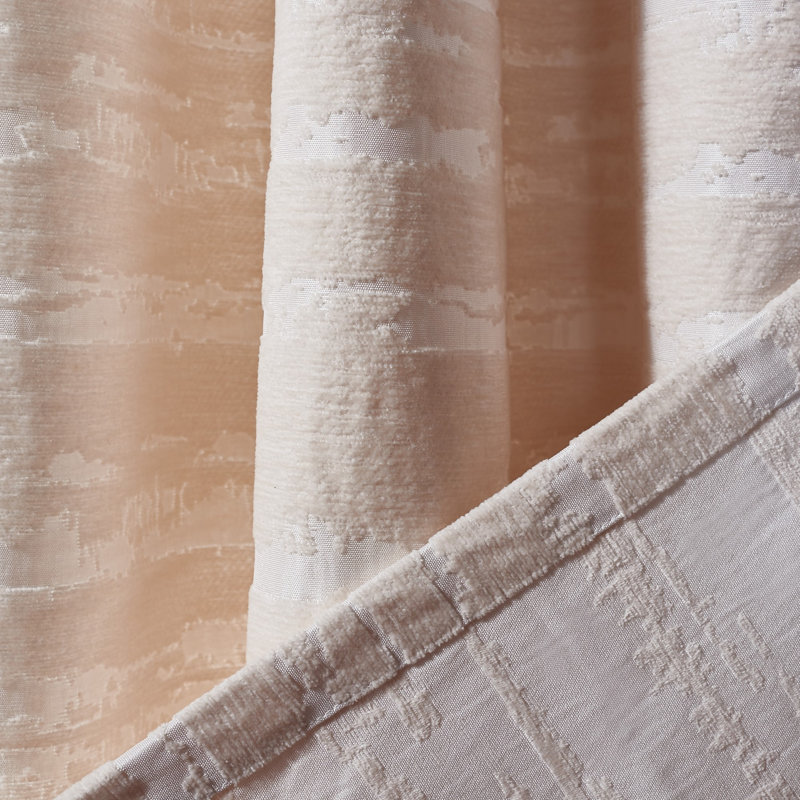 Antoni Room Darkening Curtain Single Panel, 52" W x 84" L, Ivory