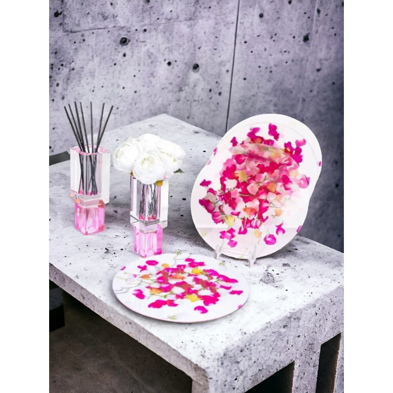 Vase carré en cristal, H 7,50 po x l 3,25 po x P 3,25 po